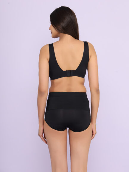 New Women BACK HOOK EYE NON WIRED LIGHT PADDED Bra & Panty Set - Image 5