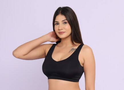 BACK HOOK EYE NON WIRED LIGHT PADDED Latest Women Top - Image 5