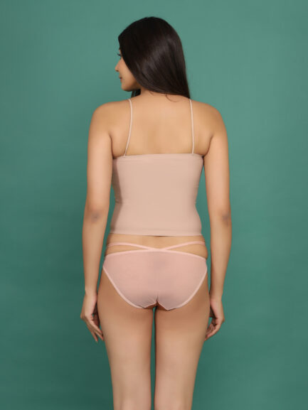 New Women T-SHIRT STYLE TOP NON WIRED LIGHT PADDED Bra & Panty Set - Image 5