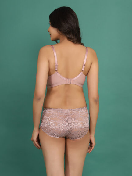 New Women BACK SINGLE HOOK WIRED LIGHT PADDED Bra & Panty Set - Image 7
