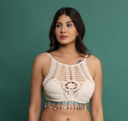 Women New 100% Cotton KNOT STYLE NON WIRED LIGHT PADDED Bra - Image 4