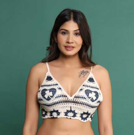 Women New 100% Cotton KNOT STYLE NON WIRED LIGHT PADDED Bra - Image 6
