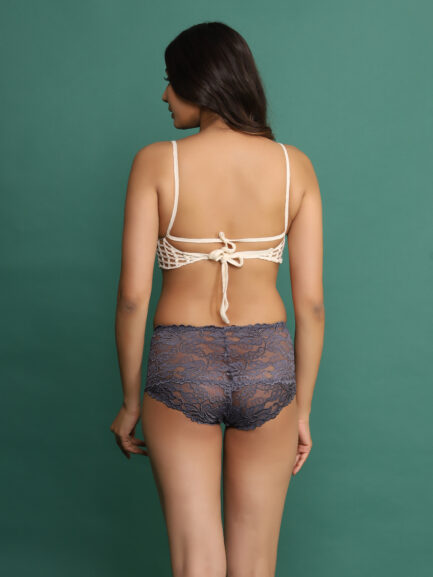 New Women KNOT STYLE NON WIRED LIGHT PADDED Bra & Panty Set - Image 5