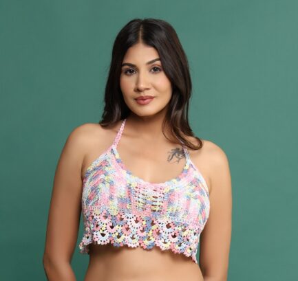 Women New 100% Cotton KNOT STYLE NON WIRED LIGHT PADDED Bra - Image 4