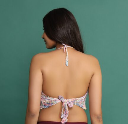 Women New 100% Cotton KNOT STYLE NON WIRED LIGHT PADDED Bra - Image 5