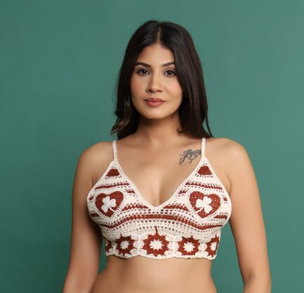 Women New 100% Cotton KNOT STYLE NON WIRED LIGHT PADDED Bra