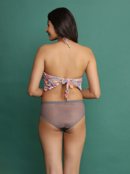 New Women KNOT STYLE NON WIRED LIGHT PADDED Bra & Panty Set - Image 5
