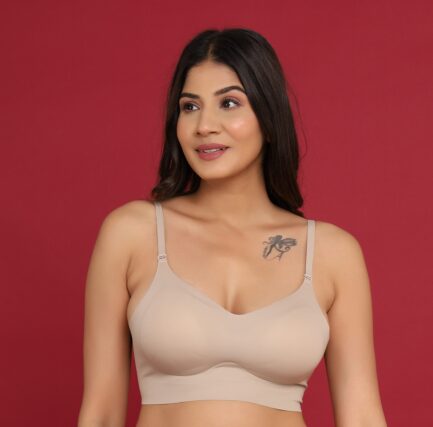 Women BACK SINGLE HOOK	NON WIRED LIGHT PADDED Bra - Image 4