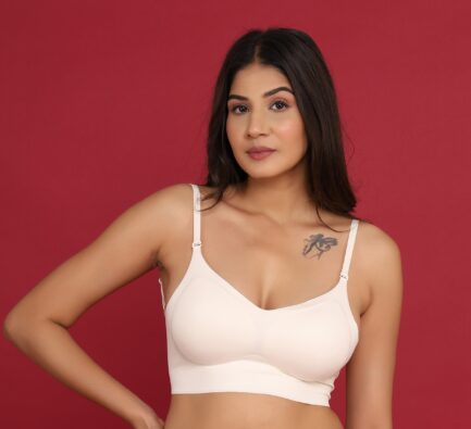 Women BACK SINGLE HOOK	NON WIRED LIGHT PADDED Bra - Image 6